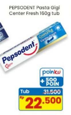 Promo Harga Pepsodent Pasta Gigi Complete 8 Actions Center Fresh 160 gr - Indomaret