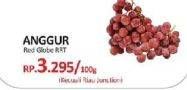 Promo Harga Anggur Red Globe RRT per 100 gr - Yogya