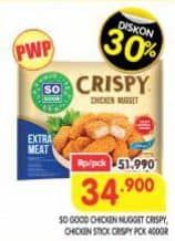 Promo Harga So Good Crispy Chicken Nugget 400 gr - Superindo
