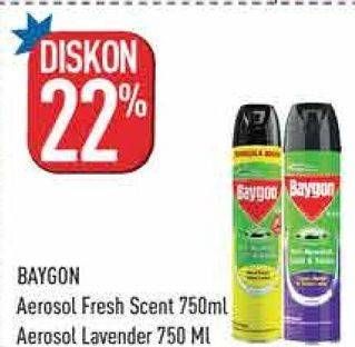 Promo Harga Baygon Insektisida Spray Silky Lavender, Citrus Fresh 750 ml - Hypermart