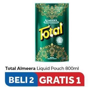 Promo Harga TOTAL Detergent Liquid Almeera 800 ml - Carrefour