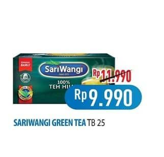 Promo Harga Sariwangi Teh Hijau 46 gr - Hypermart