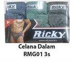 Promo Harga Gt Man Ricky Brief Mini RMG 3 pcs - Hari Hari