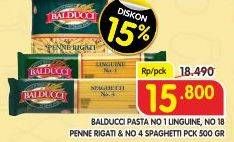 Promo Harga BALDUCCI Pasta Linguine, Penne Rigati, Spaghetti 500 gr - Superindo