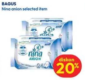 Promo Harga Bagus Nina Anion 28cm, 24cm 10 pcs - Hypermart