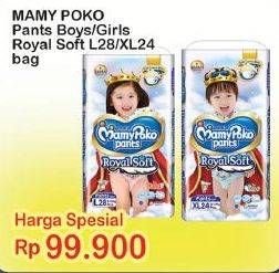 Promo Harga Mamy Poko Pants Royal Soft L28, XL24  - Indomaret