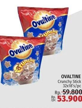 Promo Harga OVALTINE Crunchy Iced Choco per 18 sachet 32 gr - LotteMart