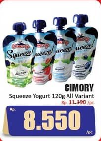 Promo Harga Cimory Squeeze Yogurt All Variants 120 gr - Hari Hari