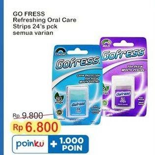 Promo Harga Go Fress Refreshing Oral Care Strips All Variants 24 pcs - Indomaret