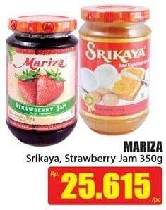 Promo Harga MARIZA Jam Strawberry, Srikaya 350 gr - Hari Hari