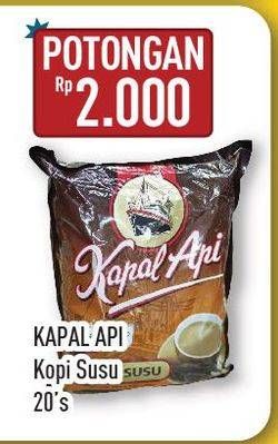 Promo Harga Kapal Api Kopi Susu 20 pcs - Hypermart