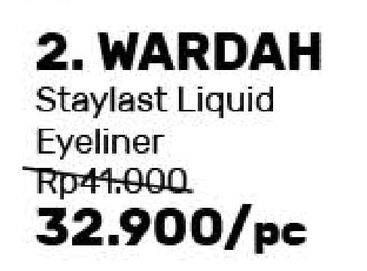 Promo Harga WARDAH Eyexpert Staylast Waterproof Eyeliner Liquid  - Guardian