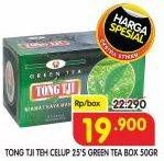 Promo Harga Tong Tji Teh Celup Green Tea Dengan Amplop 25 pcs - Superindo