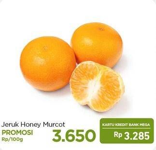 Promo Harga Jeruk Honey Murcot per 100 gr - Carrefour