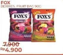 Promo Harga FOXS Crystal Candy Fruits, Berries 90 gr - Alfamart