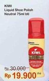 Promo Harga KIWI Liquid Shoe Polish Neutral 75 ml - Indomaret