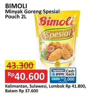 Promo Harga Bimoli Minyak Goreng Spesial 2000 ml - Alfamart