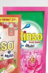 Promo Harga Rinso Liquid Detergent + Molto Pink Rose Fresh 750 ml - TIP TOP