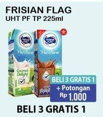 Promo Harga FRISIAN FLAG Susu UHT Purefarm 225 ml - Alfamart