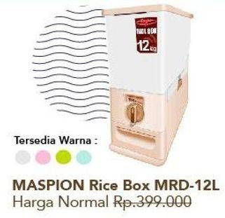 Promo Harga MASPION Rice Box MRD-12 12000 ml - Carrefour