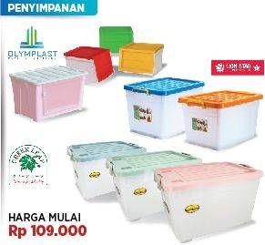 Promo Harga Olymplast/Lion Star/Green Leaf Wagon Container Box  - COURTS