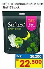 Promo Harga Softex Daun Sirih 3 In 1 16 pcs - Indomaret