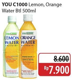 Promo Harga You C1000 Isotonic Drink Orange Water, Lemon Water 500 ml - Alfamidi
