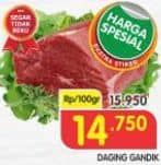 Promo Harga Daging Gandik Sapi per 100 gr - Superindo