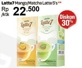 Promo Harga Latte 7 Latte Mango, Matcha Latte 5 pcs - Carrefour