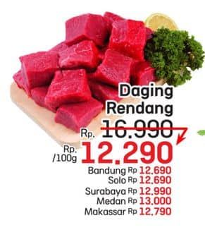 Promo Harga Daging Rendang Sapi per 100 gr - LotteMart