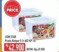 Promo Harga LION STAR Praxis Keeper KP-15 5000 ml - Hypermart