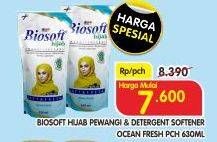 Promo Harga YURI Biosoft HIjab Pewangi/Detergent 630ml  - Superindo