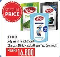 Promo Harga LIFEBUOY Body Wash Charcoal And Mint, Cool Fresh, Matcha 250 ml - Hypermart