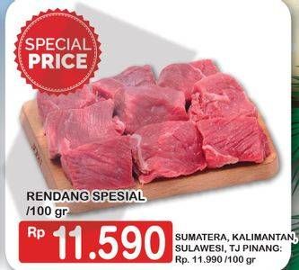 Promo Harga Daging Rendang Sapi Spesial per 100 gr - Hypermart