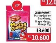 Promo Harga CEREBROFORT Marine Gummy Strawberry, Grape, Mango, Orange 20 gr - Alfamidi