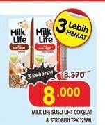 Promo Harga MILK LIFE Fresh Milk Strawberry 125 ml - Superindo