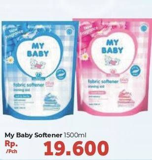 Promo Harga MY BABY Fabric Softener 1500 ml - Carrefour