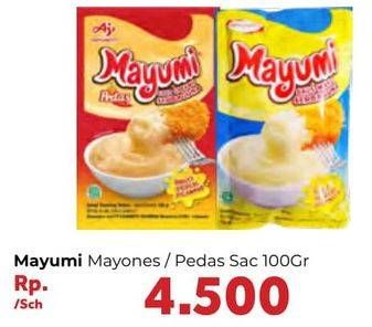 Promo Harga MAYUMI Mayonnaise Original, Pedas 100 gr - Carrefour