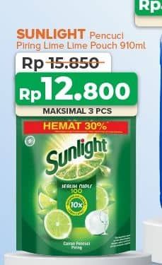 Promo Harga Sunlight Pencuci Piring Jeruk Nipis 100 910 ml - Yogya