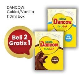 Promo Harga Dancow Fortigro UHT Cokelat, Vanilla 110 ml - Indomaret