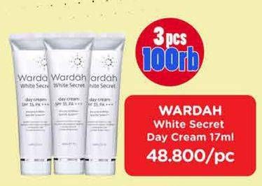 Promo Harga WARDAH White Secret Day Cream 17 ml - Watsons