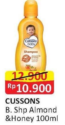 Promo Harga CUSSONS BABY Shampoo Almond Oil Honey 100 ml - Alfamart