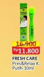 Promo Harga FRESH CARE Minyak Angin Press & Relax Kayu Putih 10 ml - Alfamart