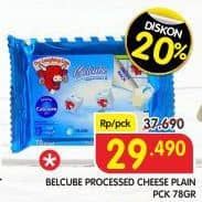 Promo Harga Belcube Cheese Spread Plain 78 gr - Superindo