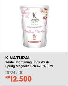 Promo Harga K Natural White Body Wash Sparkling Magnolia 450 ml - Indomaret