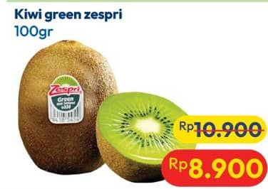 Promo Harga Kiwi Green Zespri per 100 gr - Hypermart
