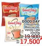 Promo Harga Good Day Instant Coffee 3 in 1 Chococinno, Mocacinno, Vanilla Latte per 10 sachet 20 gr - LotteMart