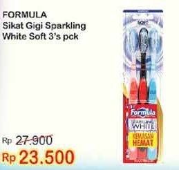 Promo Harga FORMULA Sikat Gigi Soft 3 pcs - Indomaret