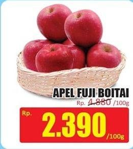 Promo Harga Apel Fuji Boitai per 100 gr - Hari Hari