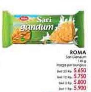 Promo Harga ROMA Sari Gandum 149 gr - LotteMart